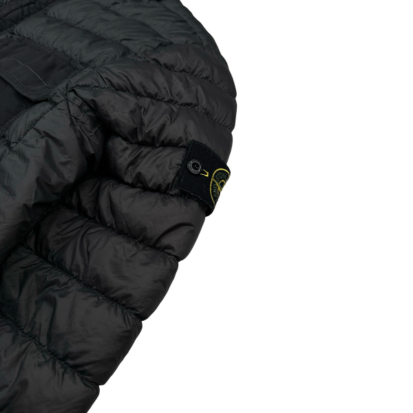 Stone Island 2018 Charcoal Micro Yarn Down Puffer Jacket - Medium