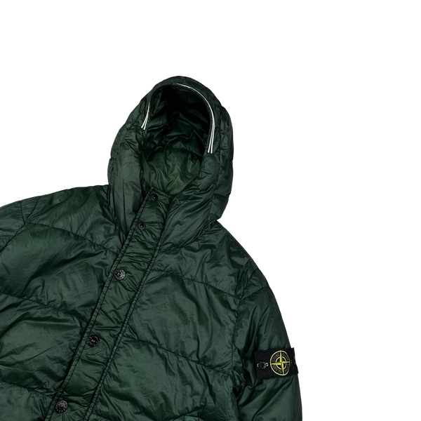 Stone Island 2013 Green Garment Dyed Puffer Jacket - Medium