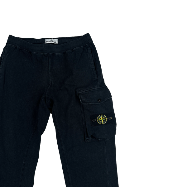 Stone Island 2019 Black Cotton Jogging Bottoms - Medium