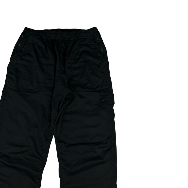 Stone Island 2022 Black Ghost Cargo RE T Trousers - 32"