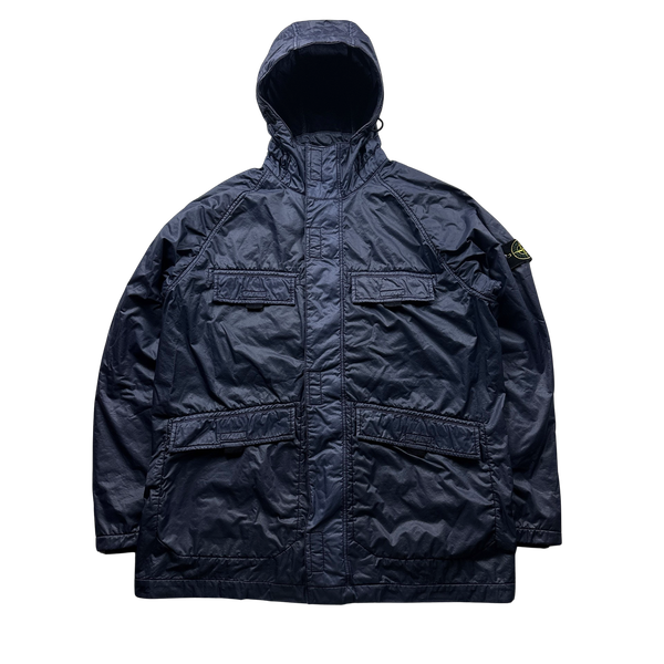 Stone Island Navy Lamy Flock Multipocket Jacket - Large