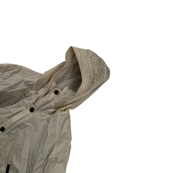 Stone Island 2014 Cream Mussola Gommata Lightweight Jacket - XXL