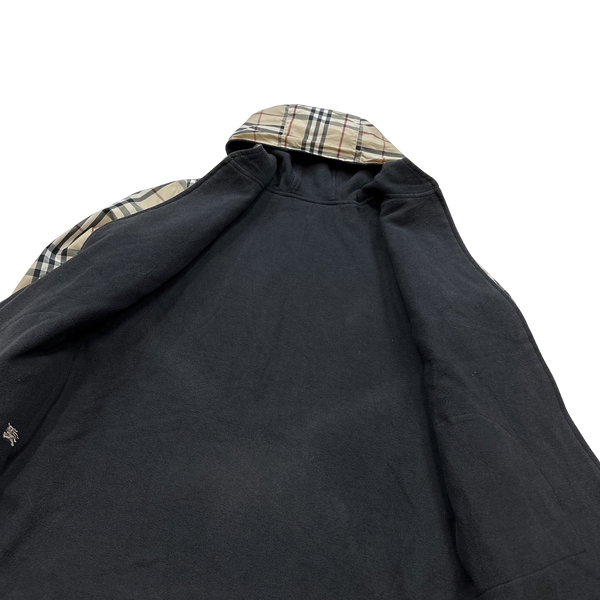 Burberry Nova Check Reversible Hooded Fleece Jacket - Small