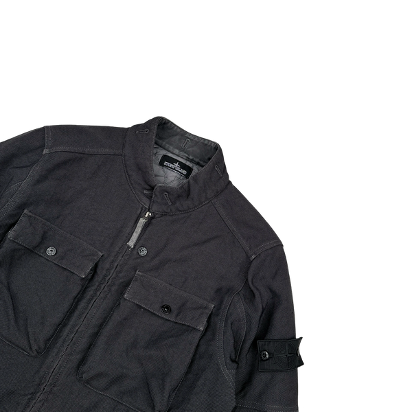Stone Island 2015 Charcoal Cotton Blend Shadow Project Jacket - Large