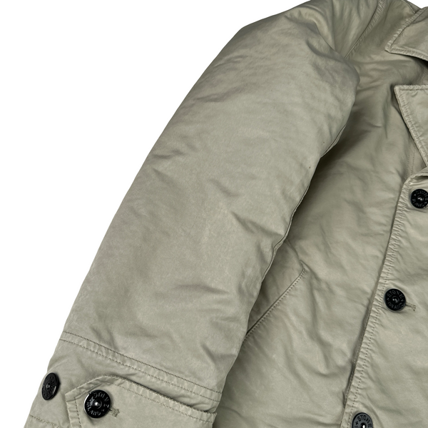 Stone Island 2022 Beige David TC Primaloft Lined Trench Coat Jacket - Large
