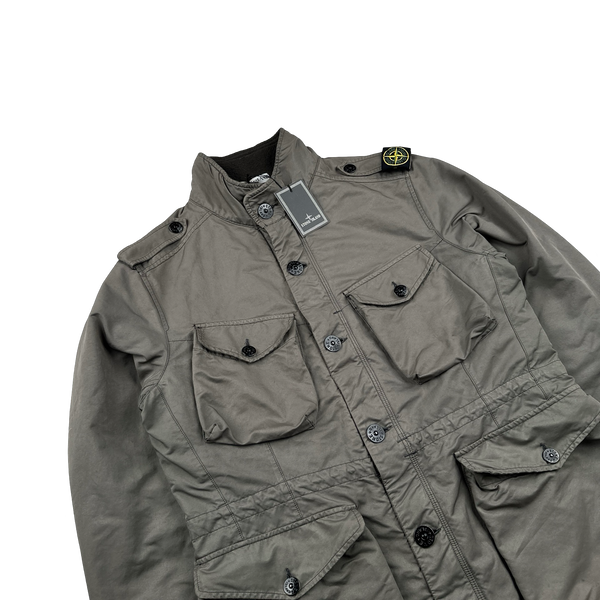 Stone Island 2008 Brown David TC Shoulder Badge Field Jacket - XL
