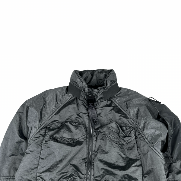 Nemen Nylon Shimmer Dark Grey Shell Multi Pocket Jacket