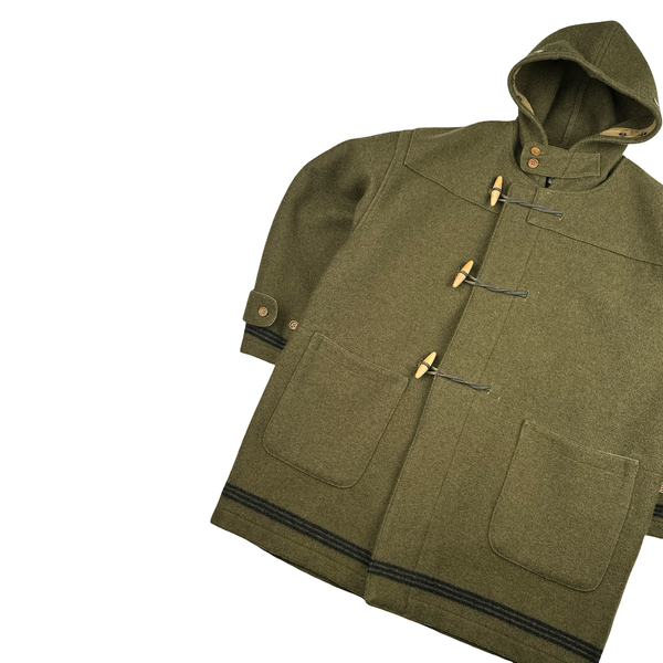 CP Company 80's Vintage Wool Montgomery Heavyweight Duffle Coat - Large