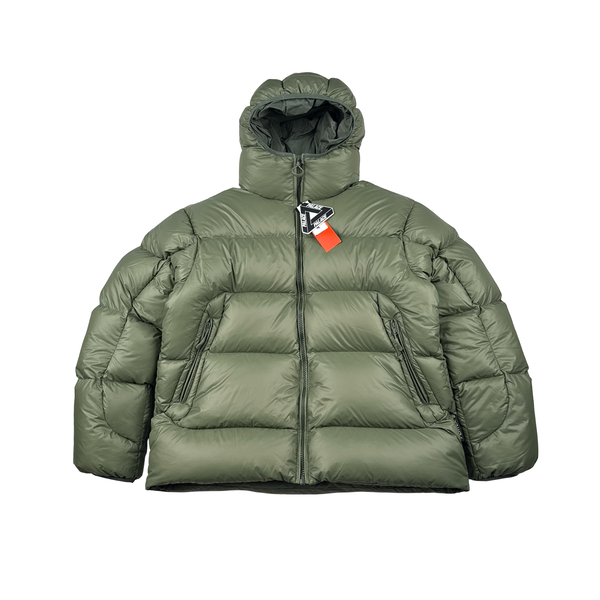 Palace 2024 Green Pertex Down Filled Blue Balaclava Puffer Jacket - Large
