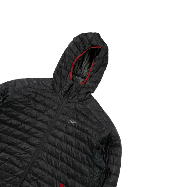 Arcteryx Charcoal Cerium SL Down Filled Zipped Hooded Jacket - Small