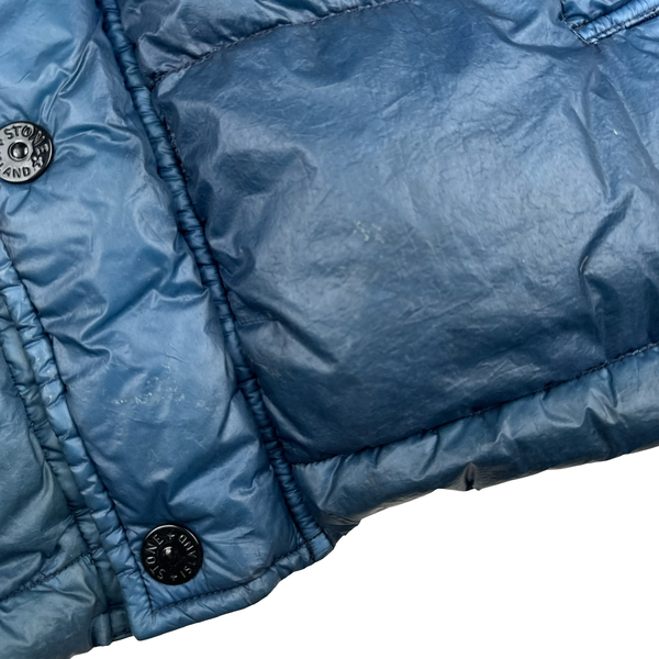 Stone Island Blue Garment Dyed Puffer Jacket - XL