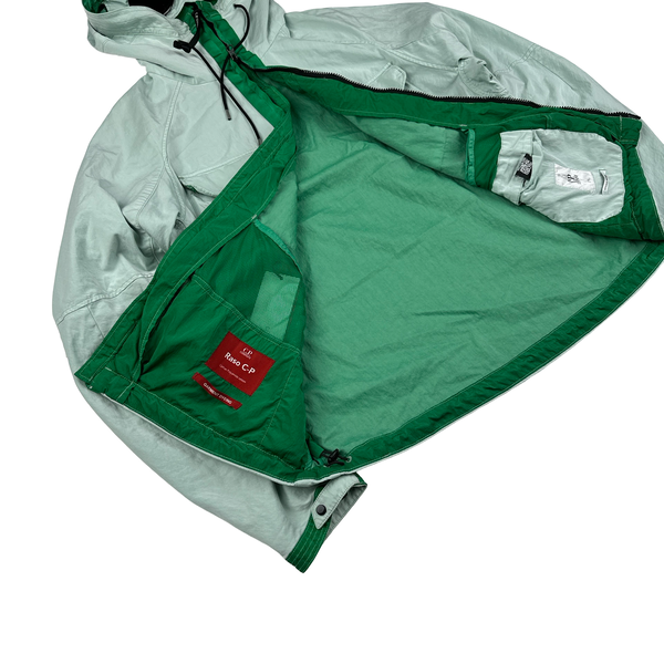 CP Company Mint Green Raso-CP Zipped Goggle Jacket - Medium