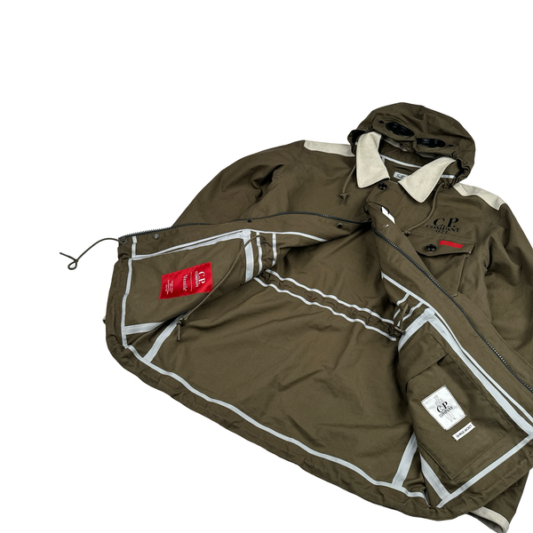 CP Company Khaki Ventile La Mille Goggle Jacket - XL