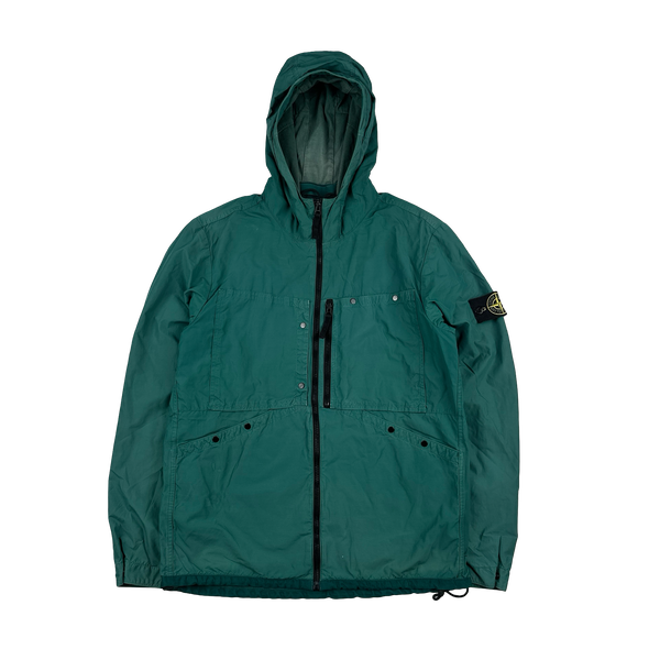 Stone Island 2011 Sea Green 2011 Resin Coated Nylon Jacket - Large