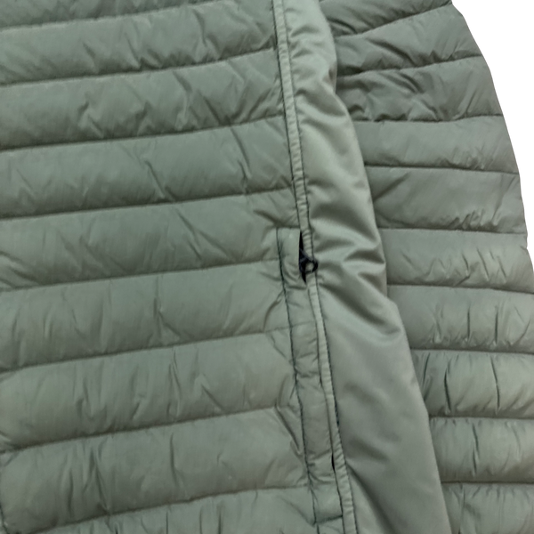 Stone Island Green Loom Down Woven Puffer Jacket - Medium