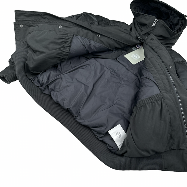 Canada Goose Black Down Chilliwack Bomber Puffer Jacket - Large