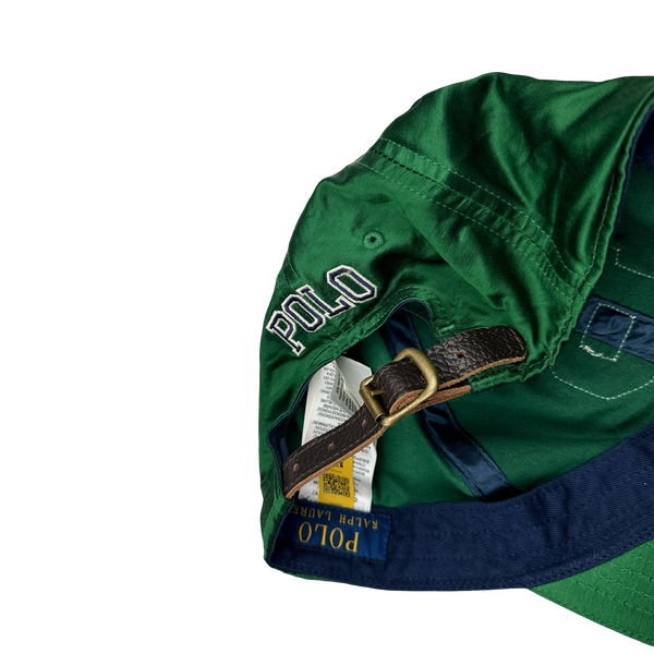 Ralph Lauren Green Satin Polo Embroidered Cap
