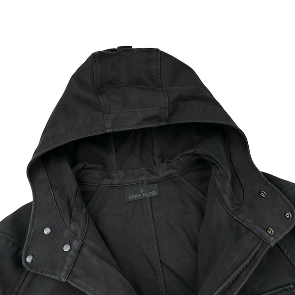 Stone Island 2017 Raso Gommato Double Ghost Piece Hooded Jacket - Medium