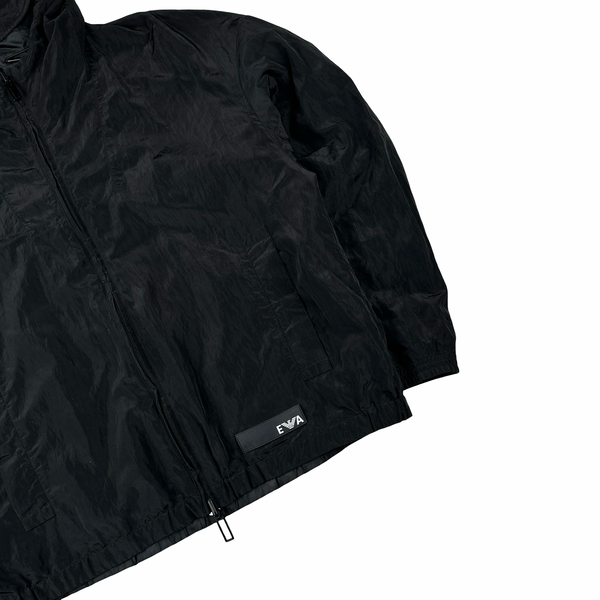 Emporio Armani Monogram Reversible Nylon Peak Hood Lightweight Jacket - XXL