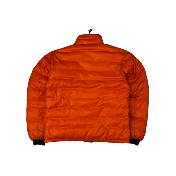 Canada Goose Lodge Down Filled Orange Lightweight Puffer Jacket - Medium