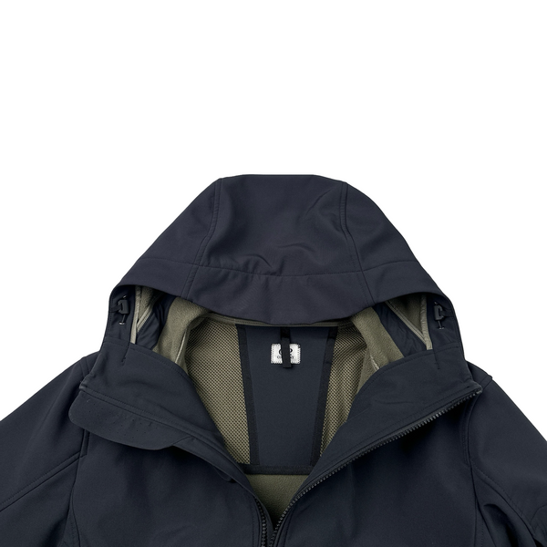 CP Company Navy Soft Shell Zipped Jacket - Large