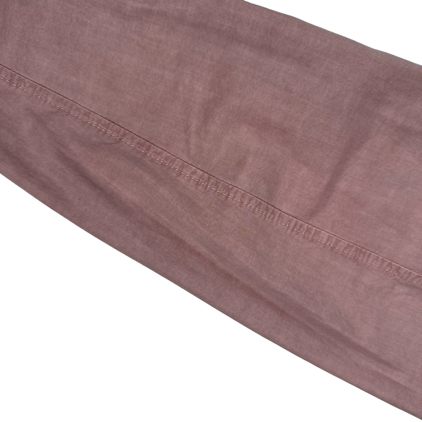 Stone Island 2022 Pink Brushed Cotton Zipped Overshirt - XL