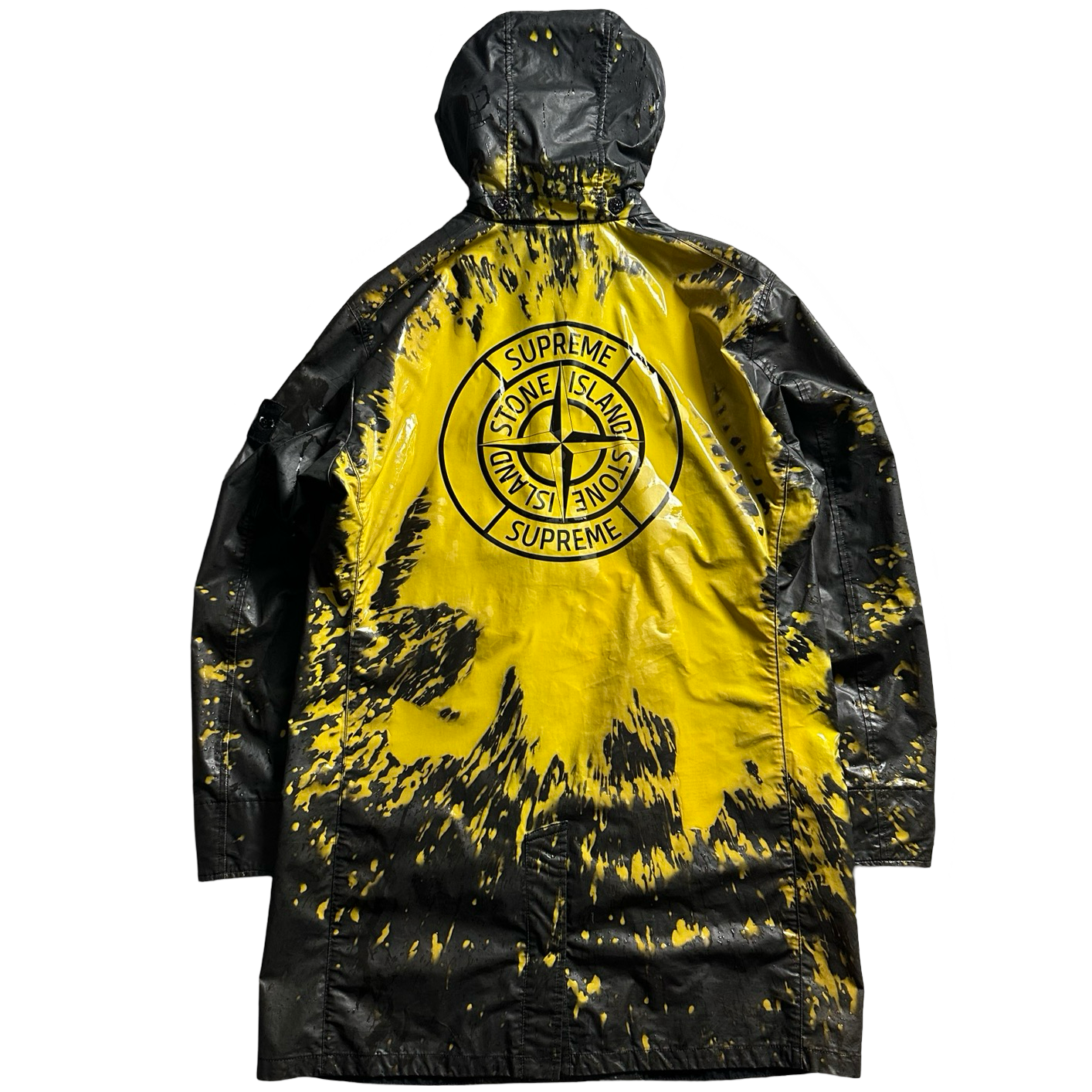 Supreme X Stone 2016 Island Heat Reactive Yellow/Brown Trench Coat Medium