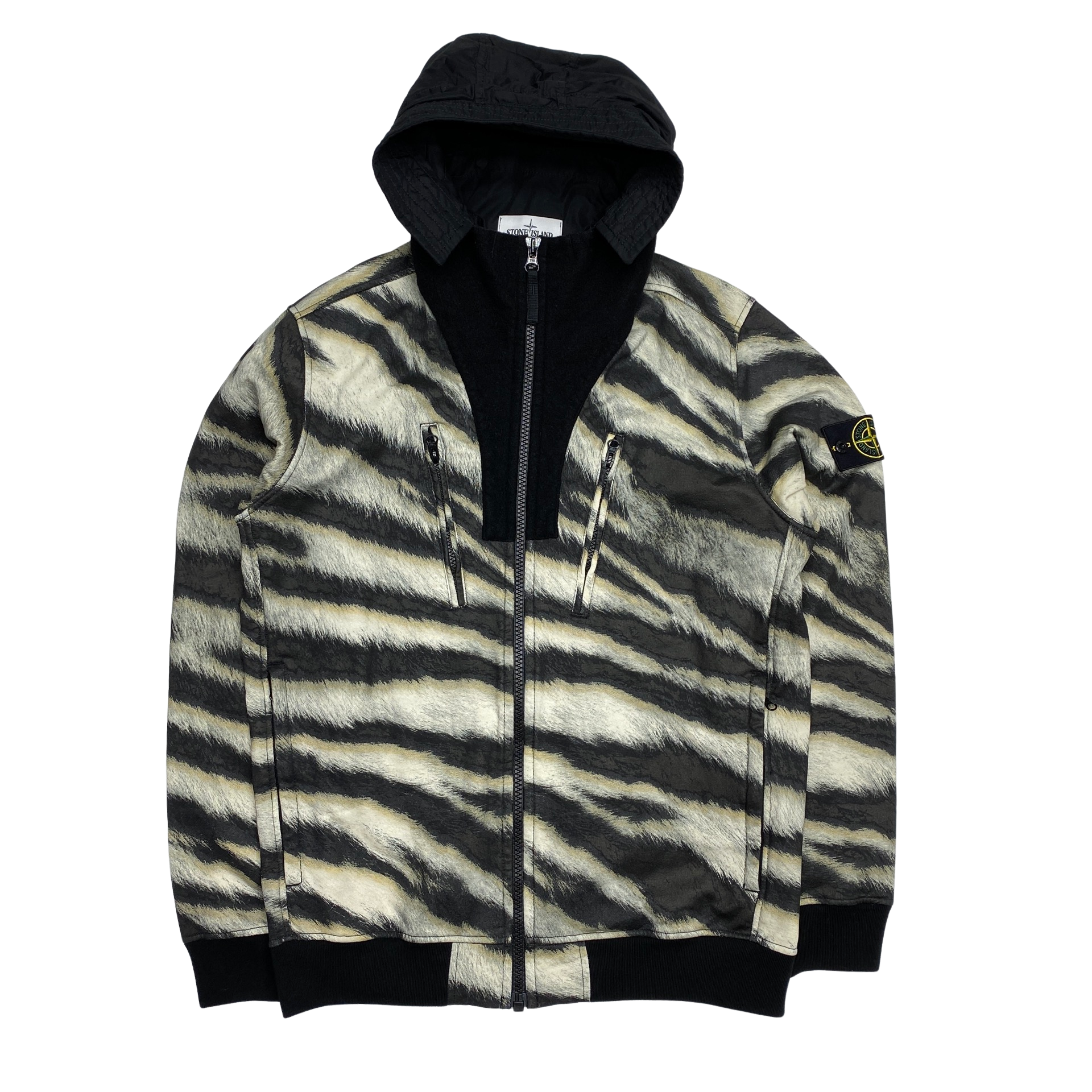 Stone Island 2018 White Tiger Camo Wool Blend Jacket Mat s Island