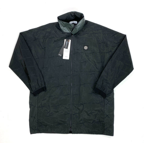 Stone Island House Check Jacquard On Nylon Metal Black Watro