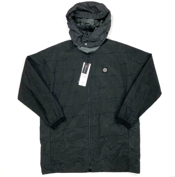 Stone Island House Check Jacquard On Nylon Metal Black Watro