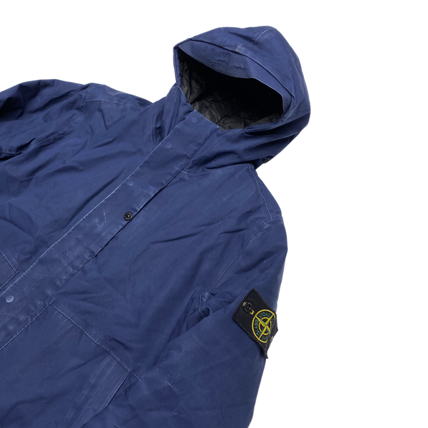 Stone Island Navy Primaloft 3L Cotton Performance Jacket