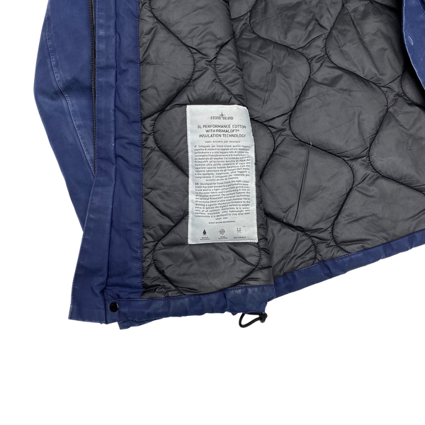 Stone Island Navy Primaloft 3L Cotton Performance Jacket