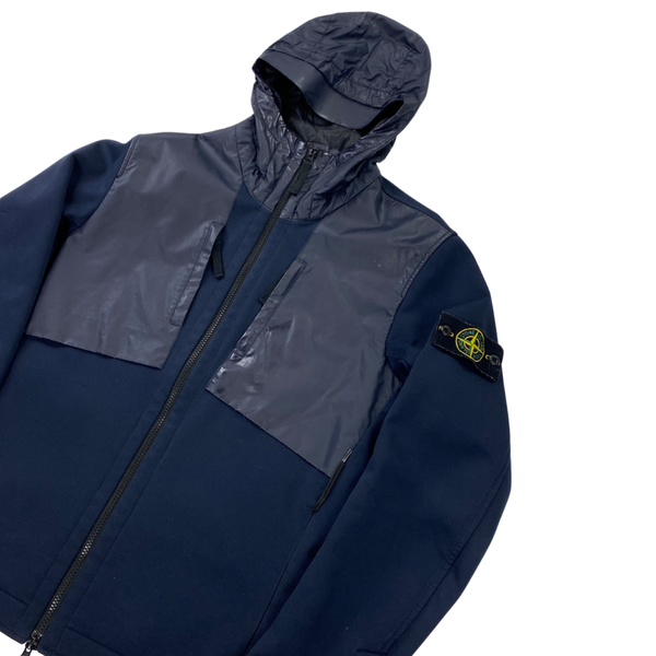 Stone Island Dark Navy Soft Shell R Terry Jacket