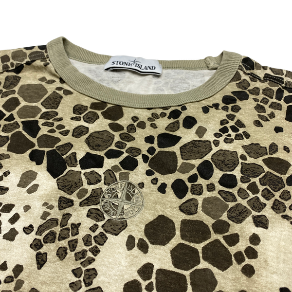 Stone Island 2018 Beige Alligator Camo Longsleeve