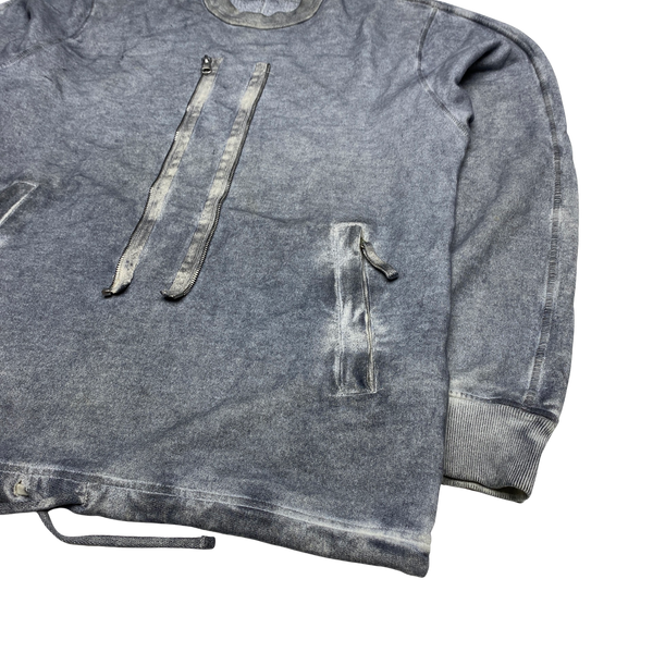 Stone Island Shadow Project Dust Treatment Crewneck Sweatshirt - Small