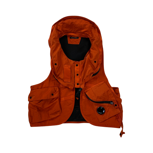 CP Company Orange Nylon Utility Vest
