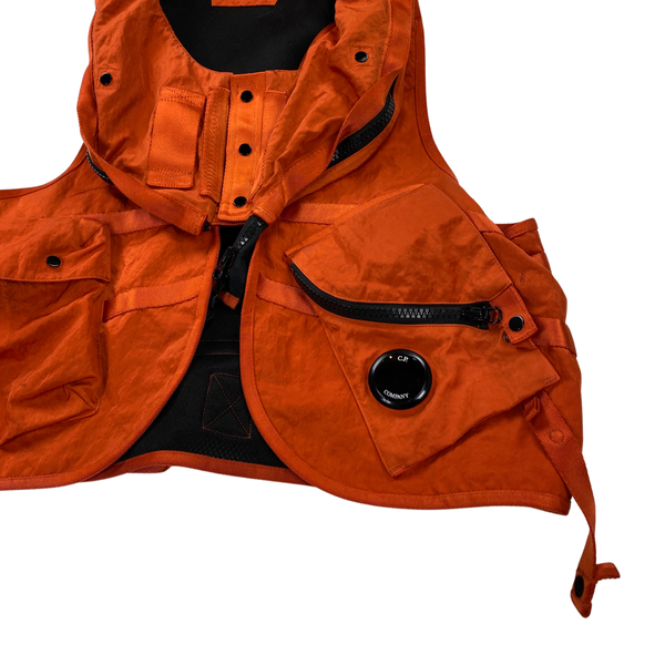 CP Company Orange Nylon Utility Vest