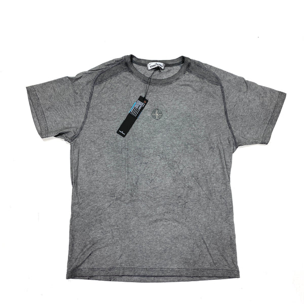 Stone Island Grey Dust Colour Treatment T Shirt