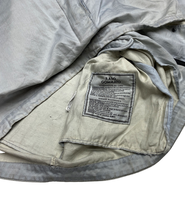 Stone Island 2004 Grey Cotton Raso Gommato Jacket