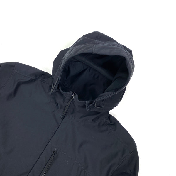 Stone Island Black Nylon Cotton 3L Ghost Piece Jacket