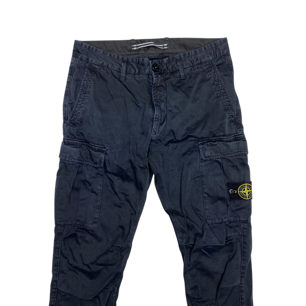 Stone Island Navy Slim Fit Cargos
