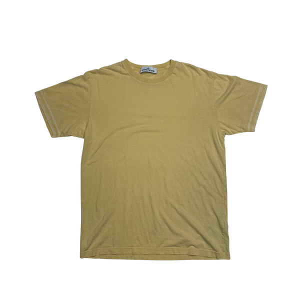 Stone Island 2017 Marina Yellow Cotton T Shirt
