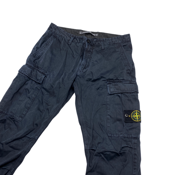 Stone Island Navy Slim Fit Cargos