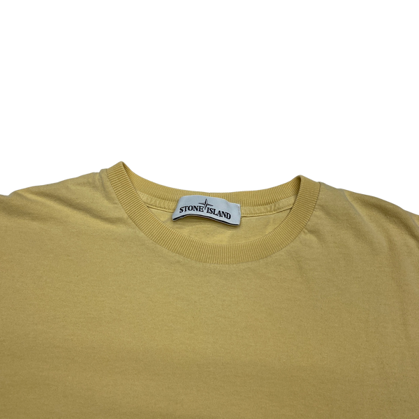 Stone Island 2017 Marina Yellow Cotton T Shirt