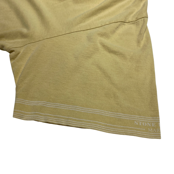 Stone Island 2017 Marina Yellow Cotton T Shirt