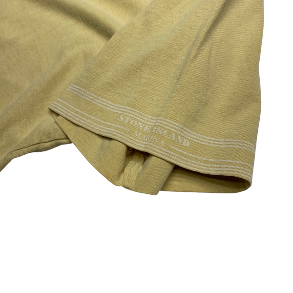 Stone Island 2017 Marina Yellow Cotton T Shirt
