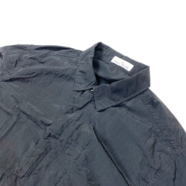 Stone Island Black Nylon Metal Overshirt