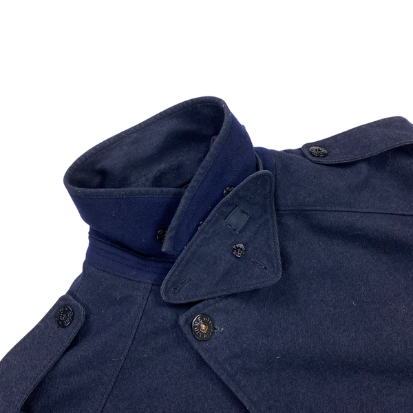 Stone Island Saia Doppia Faccia Wool Long Winter Jacket