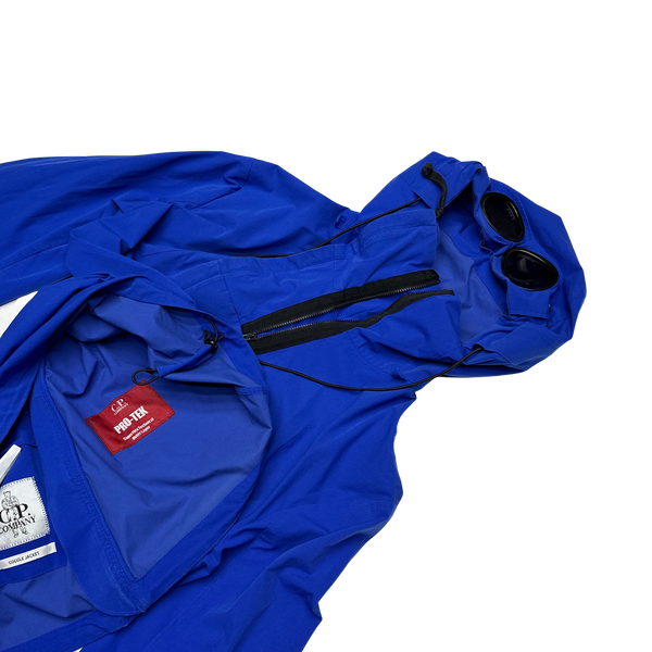 CP Company Blue Pro Tek Pullover Goggle Smock