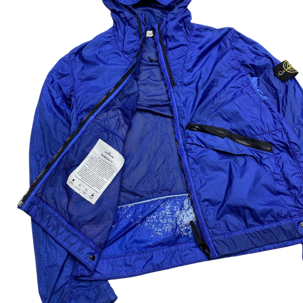 Stone Island 2012 Blue Membrana TC Hooded Summer Jacket